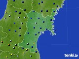 宮城県のアメダス実況(日照時間)(2020年07月31日)