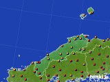 島根県のアメダス実況(気温)(2020年07月31日)