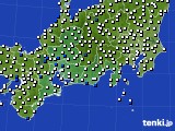 東海地方のアメダス実況(風向・風速)(2020年07月31日)