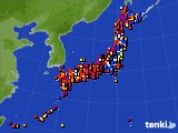 アメダス実況(日照時間)(2020年08月01日)