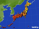 2020年08月01日のアメダス(気温)