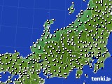 北陸地方のアメダス実況(風向・風速)(2020年08月01日)