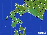 2020年08月01日の道南のアメダス(風向・風速)