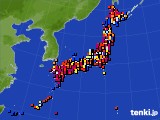 アメダス実況(日照時間)(2020年08月02日)