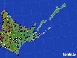 道東のアメダス実況(日照時間)(2020年08月02日)