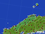 島根県のアメダス実況(気温)(2020年08月02日)
