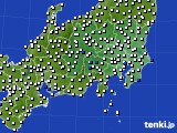 2020年08月02日の関東・甲信地方のアメダス(風向・風速)