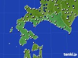 2020年08月02日の道南のアメダス(風向・風速)