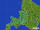 道央のアメダス実況(日照時間)(2020年08月03日)