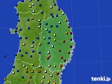 岩手県のアメダス実況(日照時間)(2020年08月03日)
