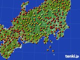 関東・甲信地方のアメダス実況(気温)(2020年08月03日)