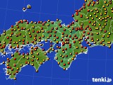 近畿地方のアメダス実況(気温)(2020年08月03日)