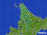 道北のアメダス実況(風向・風速)(2020年08月03日)