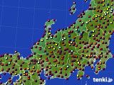 北陸地方のアメダス実況(日照時間)(2020年08月05日)