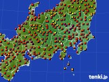 関東・甲信地方のアメダス実況(気温)(2020年08月05日)