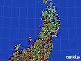 東北地方のアメダス実況(日照時間)(2020年08月06日)