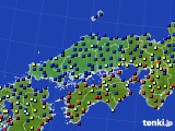 2020年08月07日の中国地方のアメダス(日照時間)