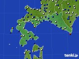 道南のアメダス実況(風向・風速)(2020年08月07日)