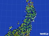 2020年08月08日の東北地方のアメダス(日照時間)
