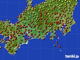 2020年08月08日の東海地方のアメダス(気温)