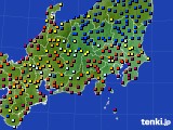 関東・甲信地方のアメダス実況(日照時間)(2020年08月09日)