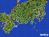 2020年08月10日の東海地方のアメダス(日照時間)