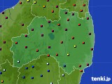 福島県のアメダス実況(日照時間)(2020年08月10日)