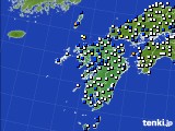 九州地方のアメダス実況(風向・風速)(2020年08月10日)