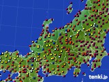 北陸地方のアメダス実況(日照時間)(2020年08月11日)