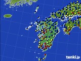 九州地方のアメダス実況(日照時間)(2020年08月11日)