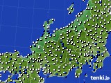 北陸地方のアメダス実況(風向・風速)(2020年08月11日)