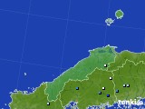2020年08月12日の島根県のアメダス(降水量)