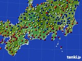 2020年08月12日の東海地方のアメダス(日照時間)