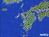 九州地方のアメダス実況(風向・風速)(2020年08月12日)