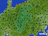 長野県のアメダス実況(日照時間)(2020年08月13日)