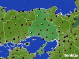 2020年08月14日の兵庫県のアメダス(日照時間)