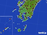 2020年08月14日の鹿児島県のアメダス(日照時間)