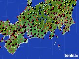 2020年08月17日の東海地方のアメダス(日照時間)