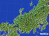 北陸地方のアメダス実況(風向・風速)(2020年08月17日)