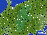 長野県のアメダス実況(風向・風速)(2020年08月17日)