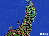 2020年08月18日の東北地方のアメダス(日照時間)
