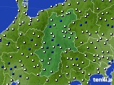 長野県のアメダス実況(風向・風速)(2020年08月18日)