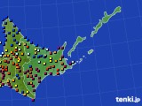 道東のアメダス実況(日照時間)(2020年08月19日)