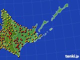 2020年08月19日の道東のアメダス(気温)
