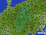 長野県のアメダス実況(日照時間)(2020年08月20日)