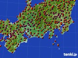 2020年08月20日の東海地方のアメダス(気温)