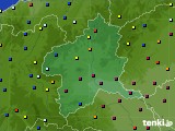 群馬県のアメダス実況(日照時間)(2020年08月21日)