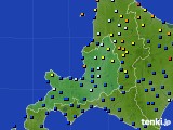 道央のアメダス実況(日照時間)(2020年08月21日)