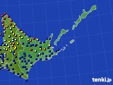 道東のアメダス実況(日照時間)(2020年08月21日)