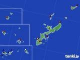 沖縄県のアメダス実況(日照時間)(2020年08月21日)